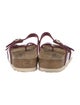 Birkenstock Leather Colorblock Pattern Espadrilles