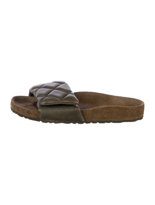 Birkenstock Quilted Pattern Leather Slides