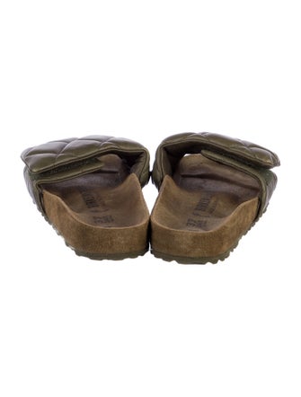 Birkenstock Quilted Pattern Leather Slides