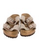 Birkenstock Suede Colorblock Pattern Espadrilles
