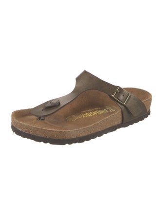 Birkenstock Leather Flip Flops