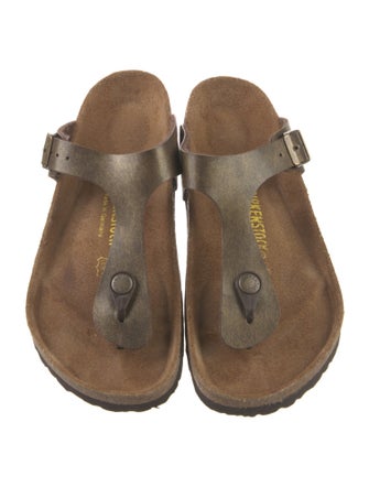 Birkenstock Leather Flip Flops