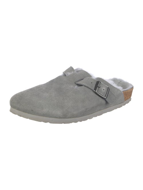 Birkenstock Suede Chain-Link Accents Mules