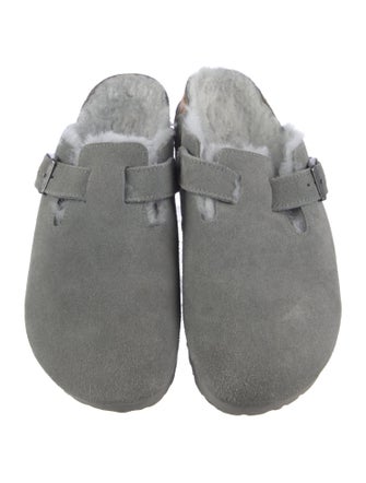 Birkenstock Suede Chain-Link Accents Mules