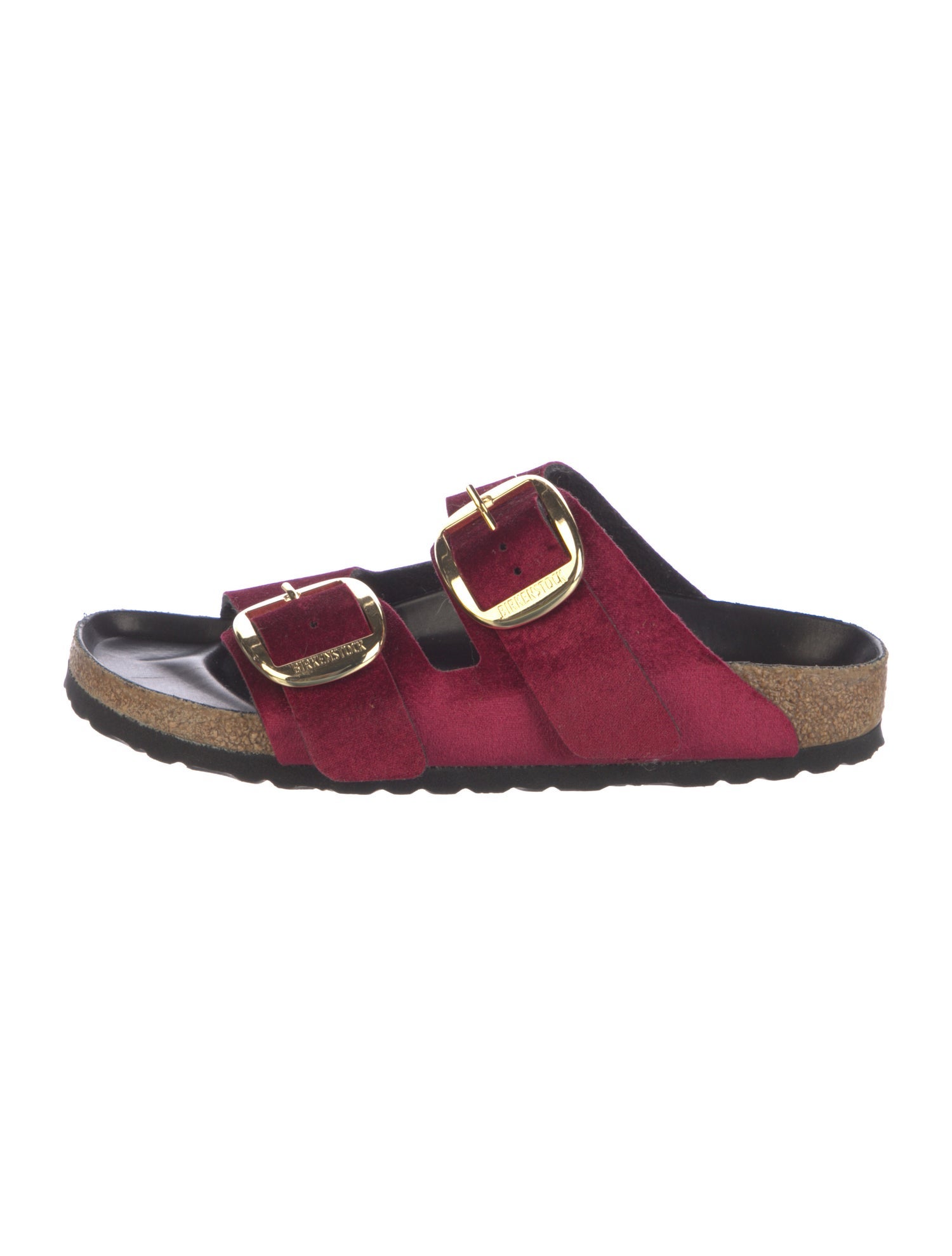Birkenstock Velvet Colorblock Pattern Slides