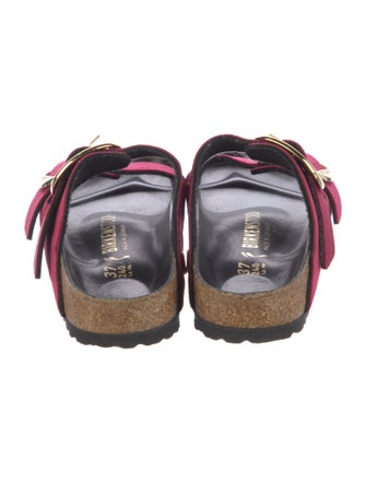 Birkenstock Velvet Colorblock Pattern Slides