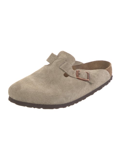 Birkenstock Suede Colorblock Pattern Mules