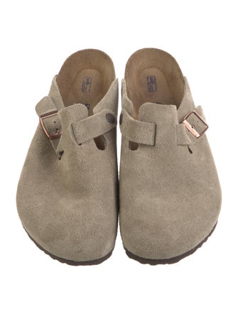 Birkenstock Suede Colorblock Pattern Mules