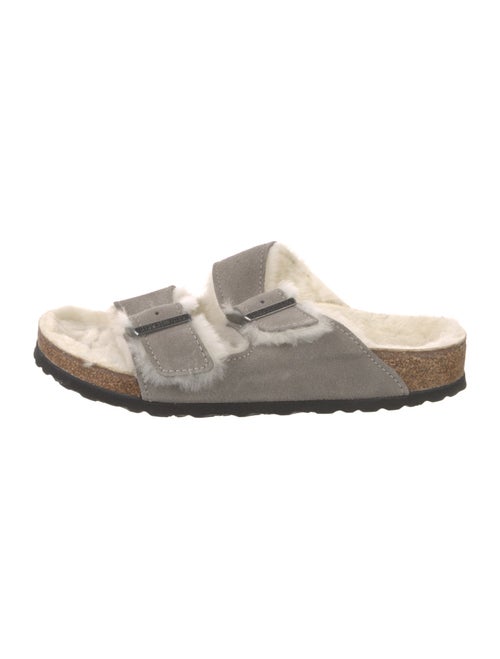 Birkenstock Suede Printed Slides