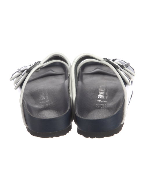 Birkenstock Leather Striped Slides