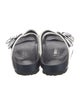 Birkenstock Leather Striped Slides