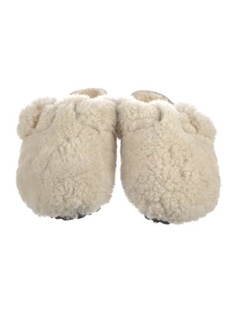 Birkenstock Fur Colorblock Pattern Mules