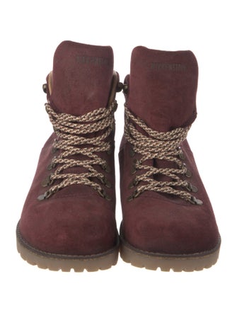 Birkenstock Suede Colorblock Pattern Hiking Boots