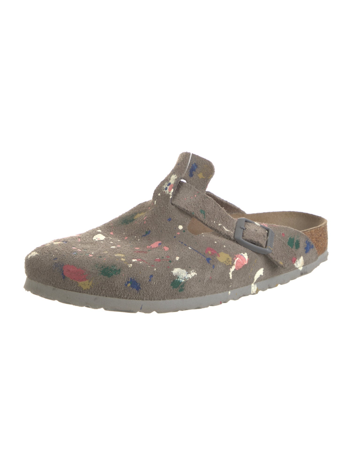 Birkenstock Suede Printed Mules