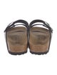Birkenstock Leather Printed Slides