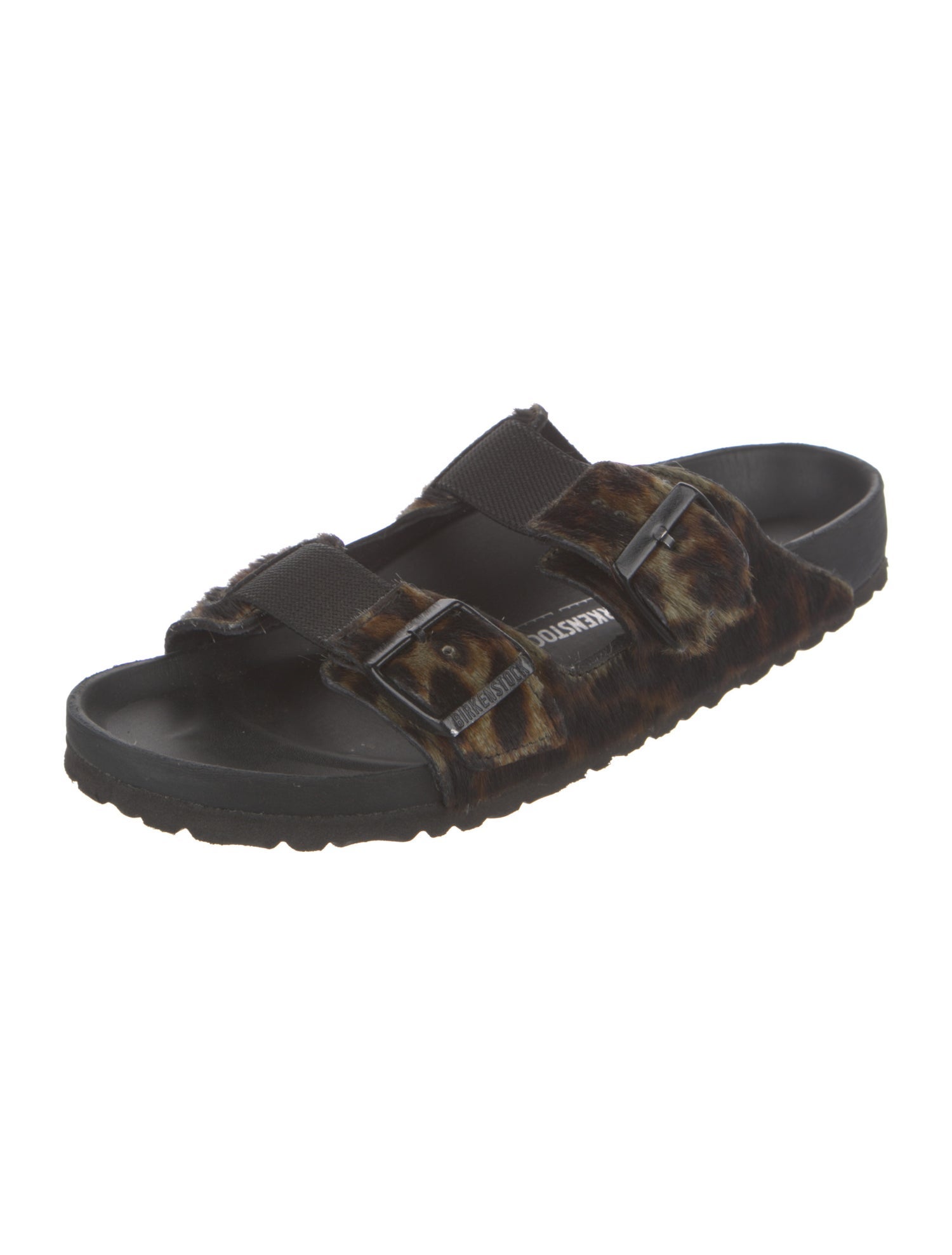 Birkenstock Ponyhair Animal Print Slides
