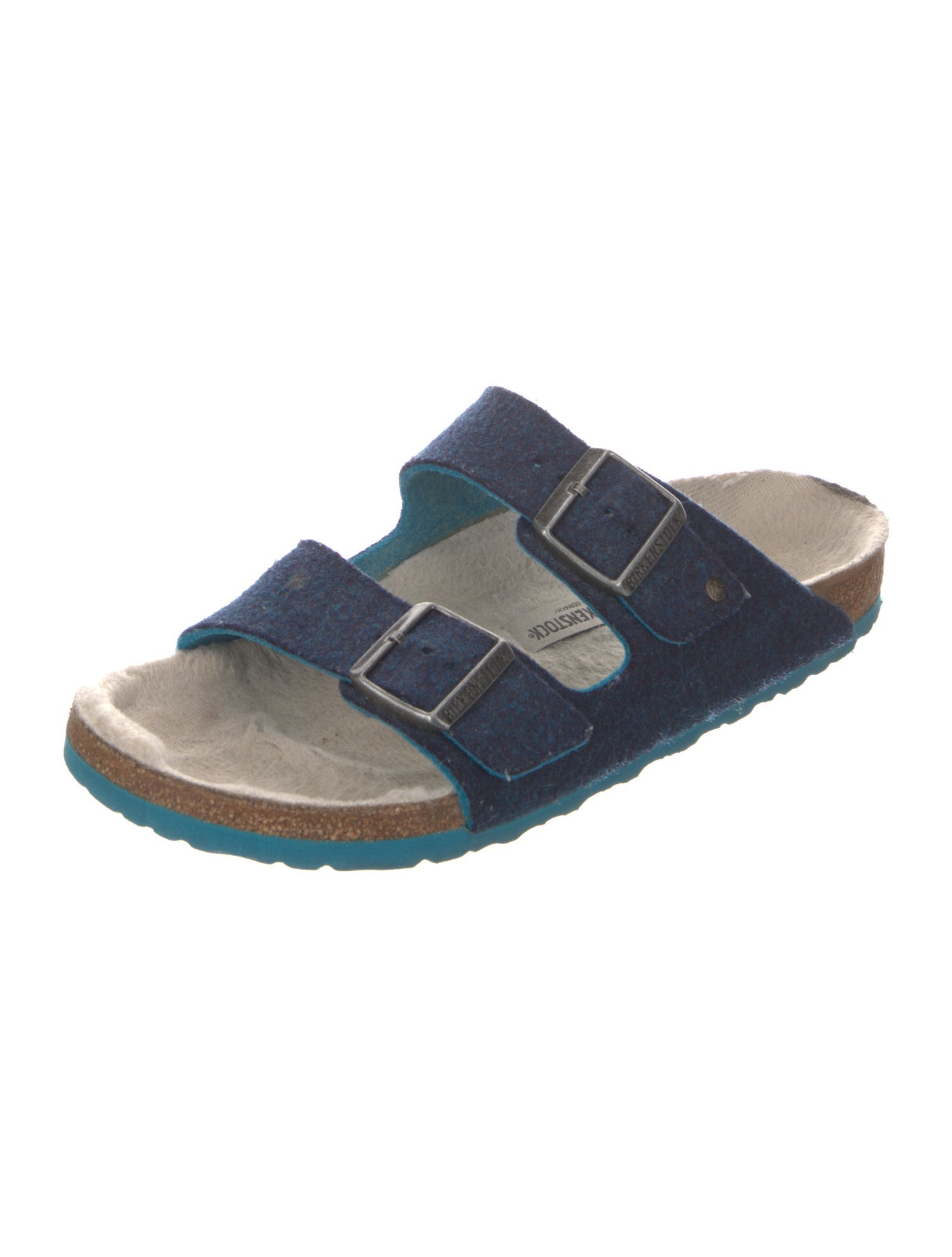 Birkenstock Felt Colorblock Pattern Slides