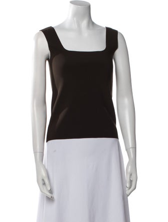 BIRROT Square Neckline Sleeveless Top