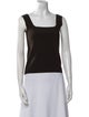 BIRROT Square Neckline Sleeveless Top