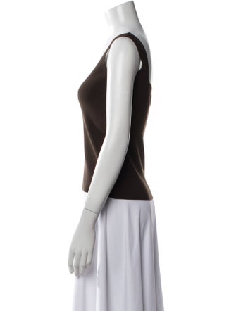 BIRROT Square Neckline Sleeveless Top