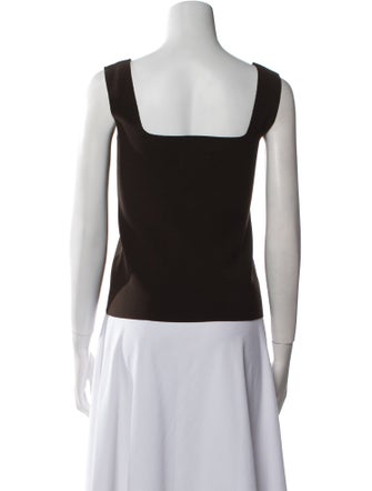 BIRROT Square Neckline Sleeveless Top