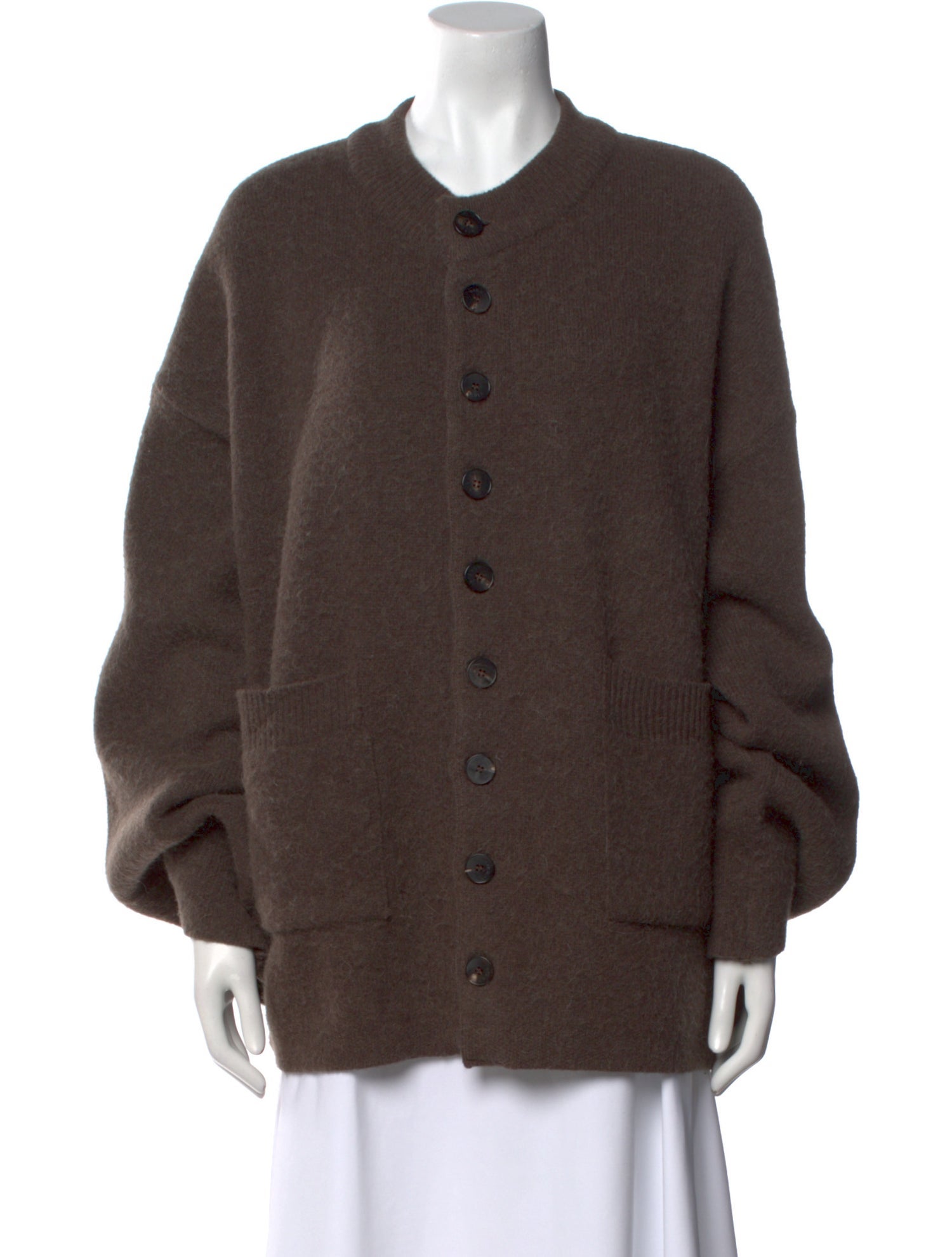 BIRROT Alpaca Crew Neck Sweater