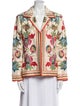 Biya Silk Floral Print Blazer