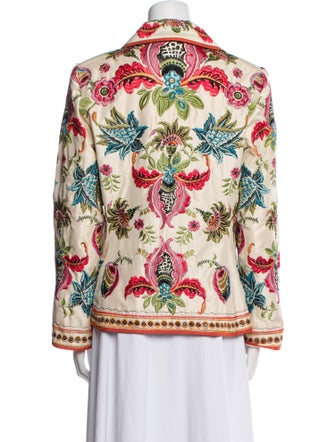 Biya Silk Floral Print Blazer