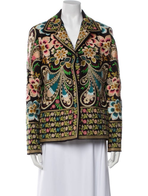 Biya Wool Printed Blazer