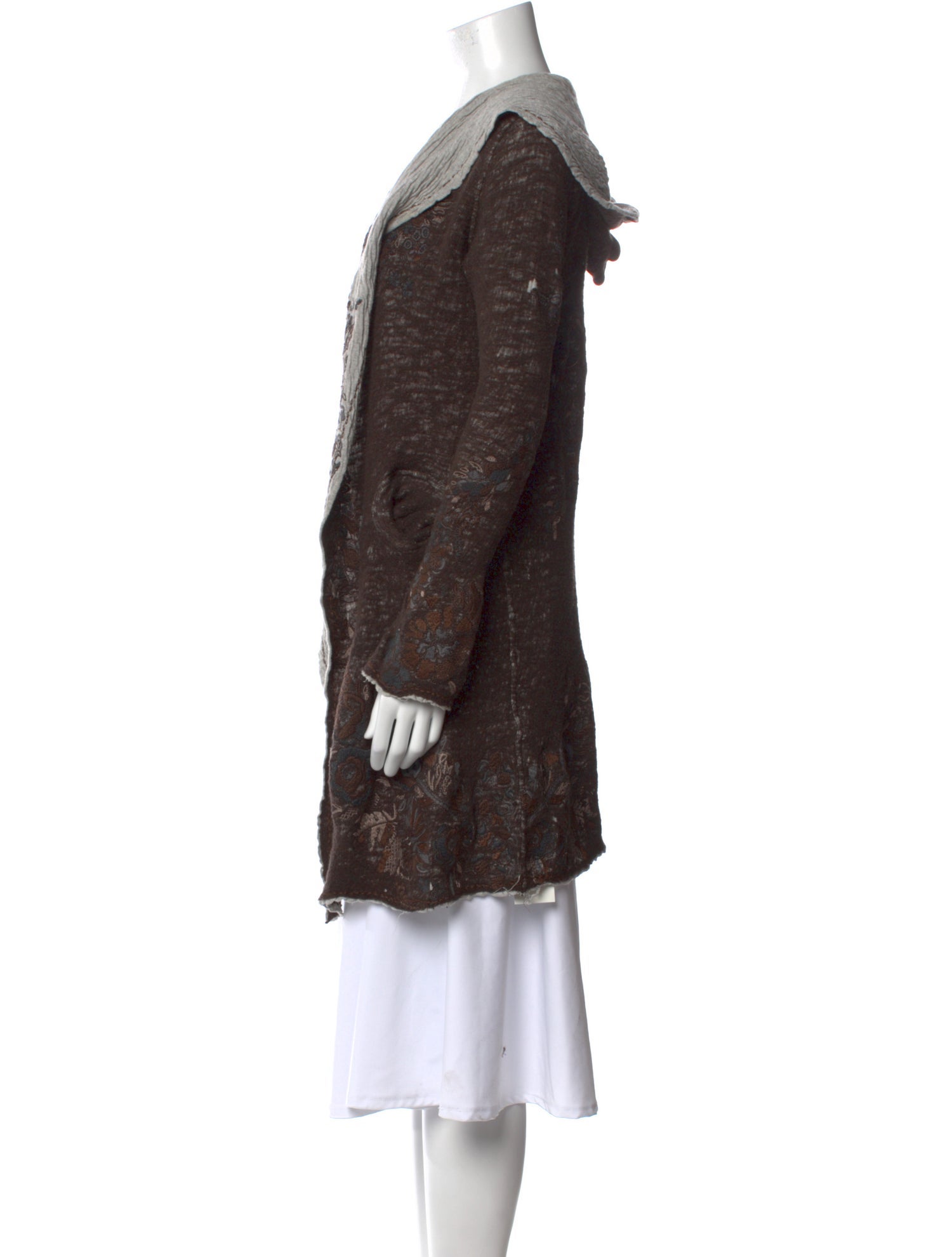 Biya Floral Print Scoop Neck Sweater