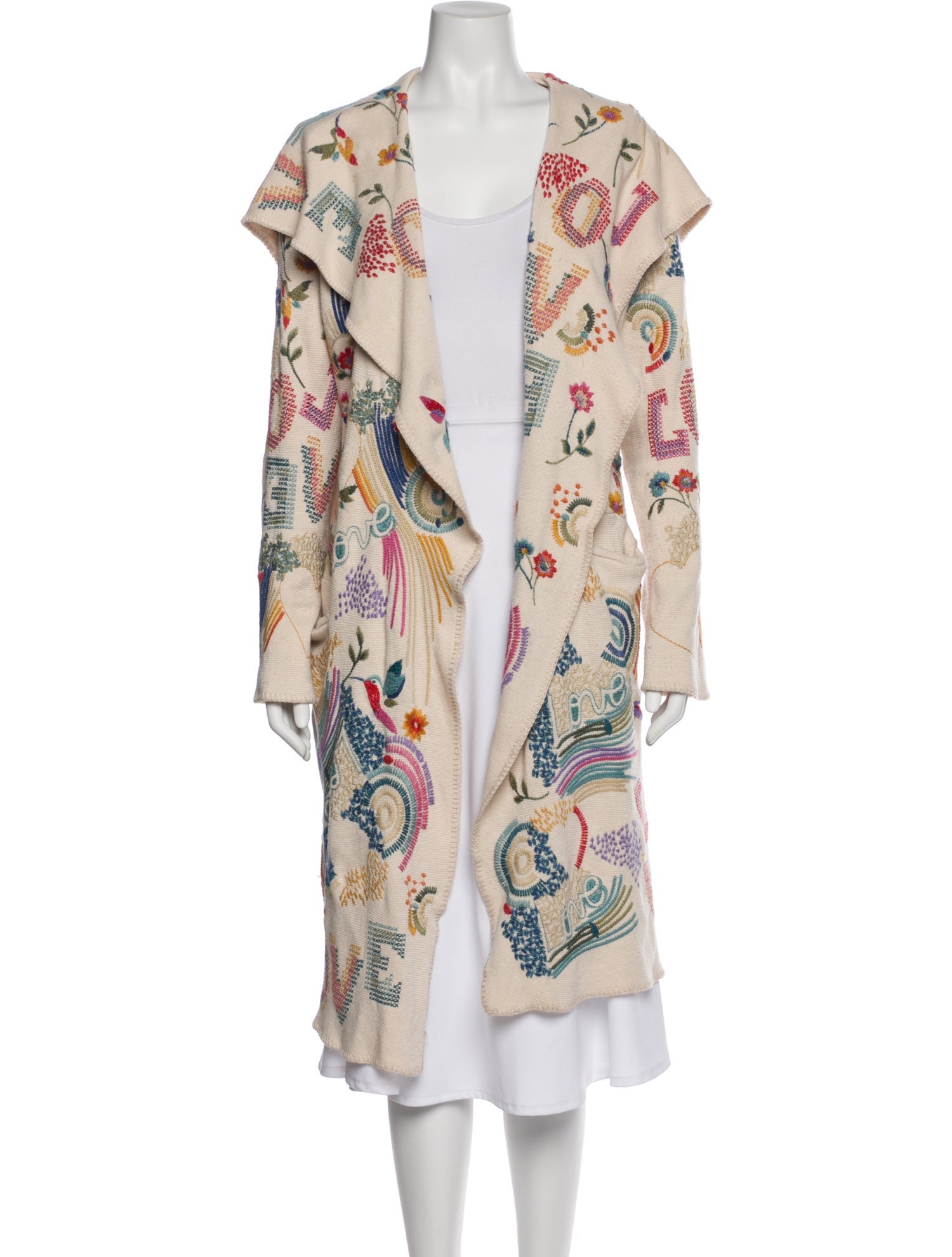 Biya Printed V-Neck Sweater