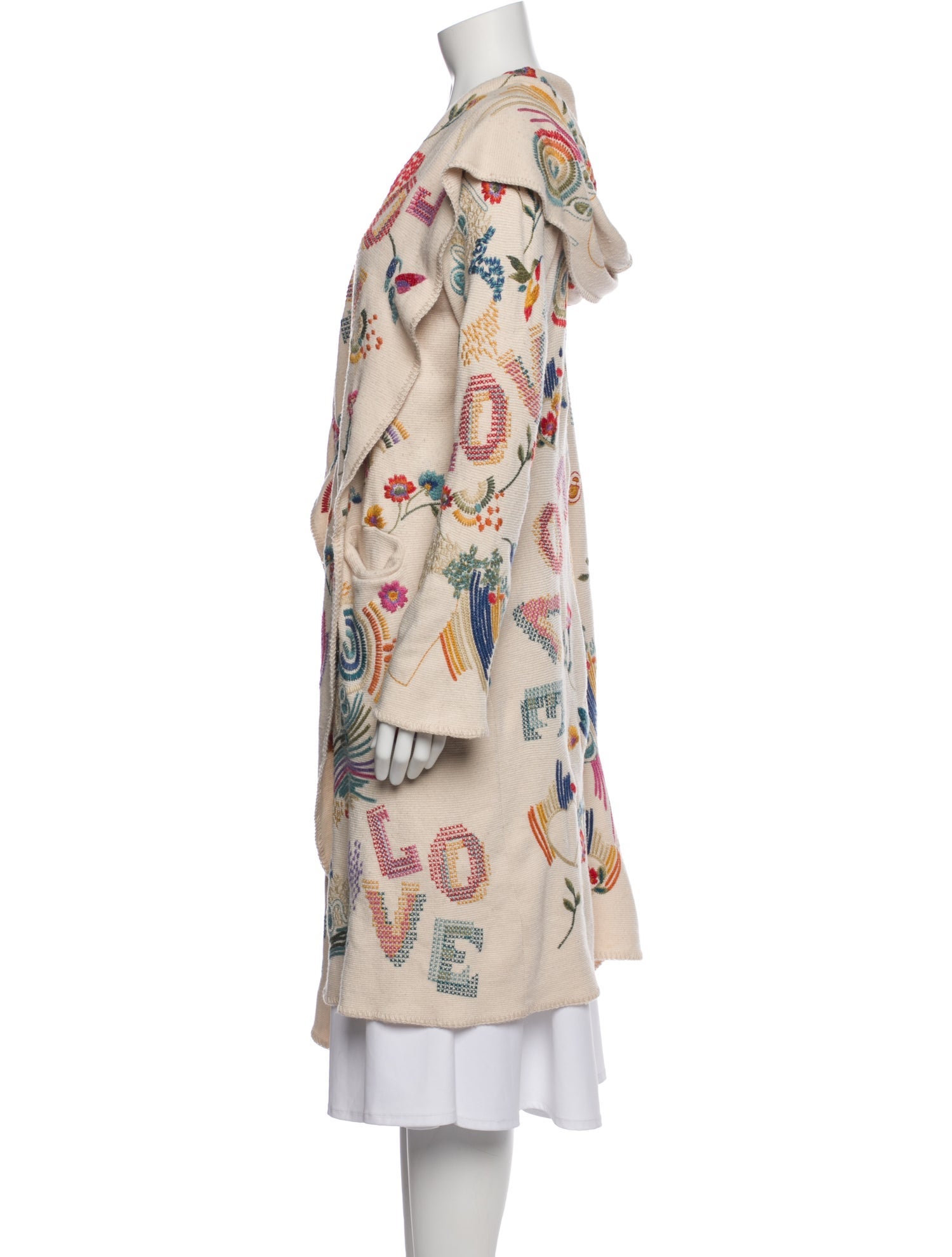 Biya Printed V-Neck Sweater