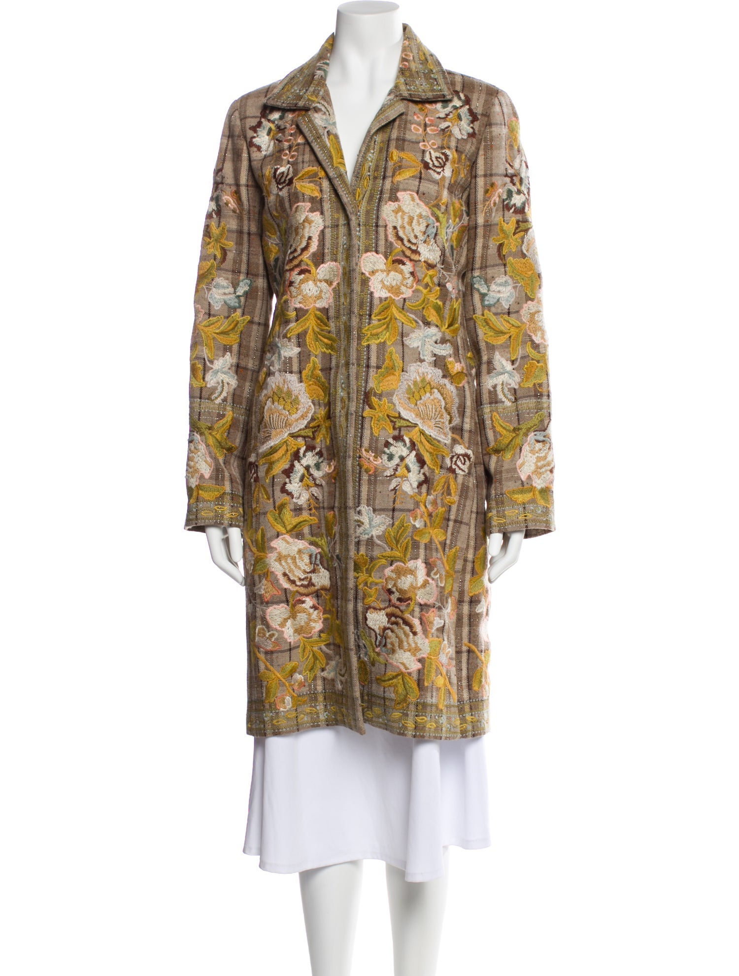 Biya Linen Floral Print Coat