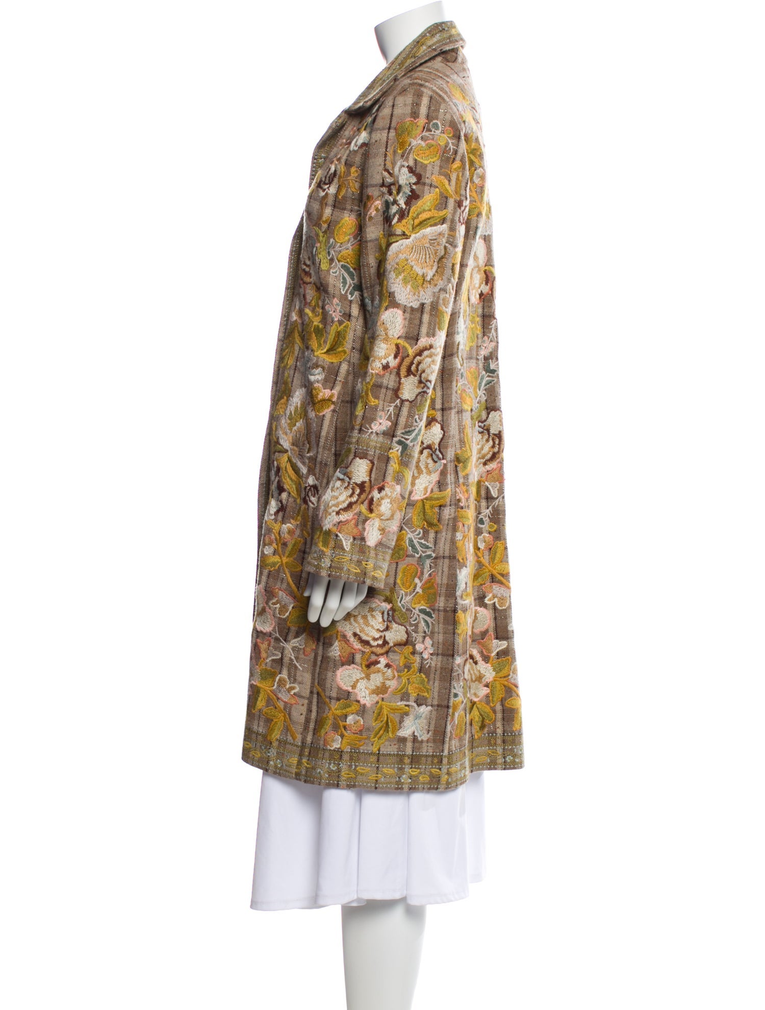 Biya Linen Floral Print Coat
