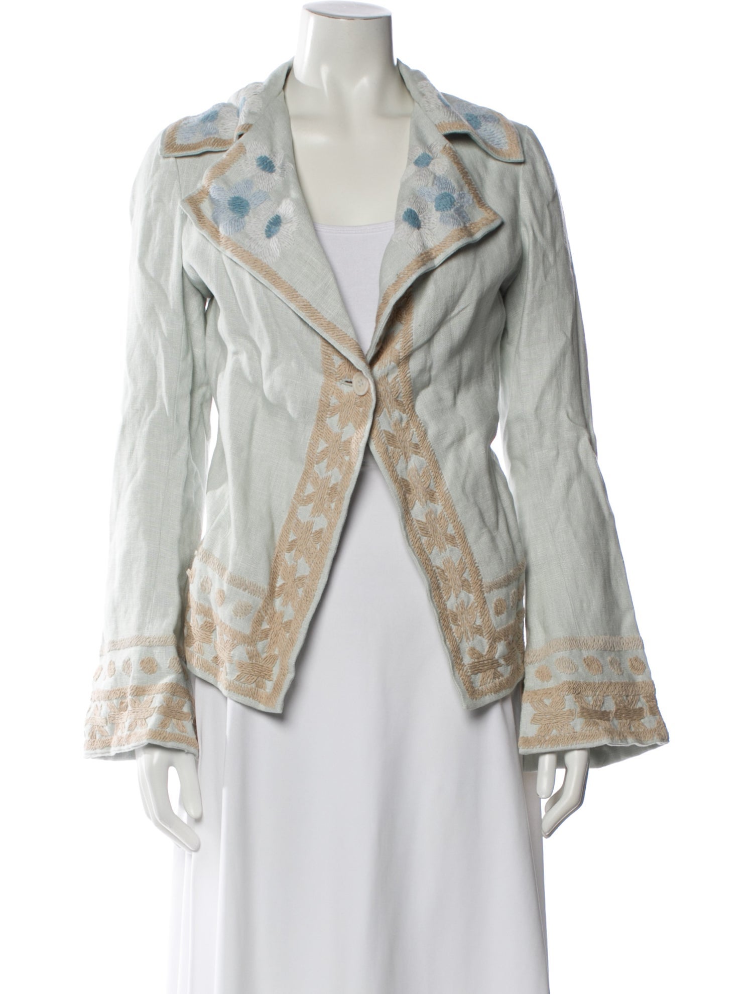Biya Linen Floral Print Jacket