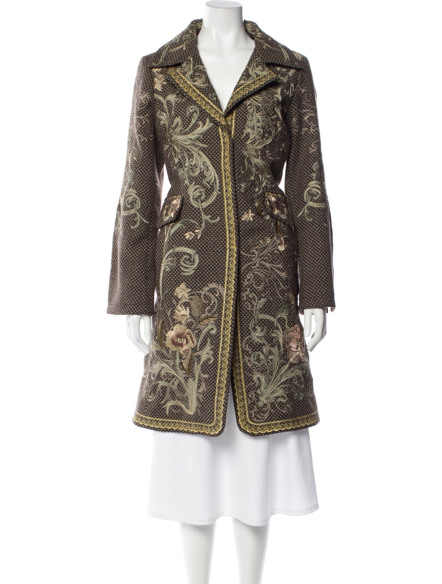 Biya Wool Printed Coat