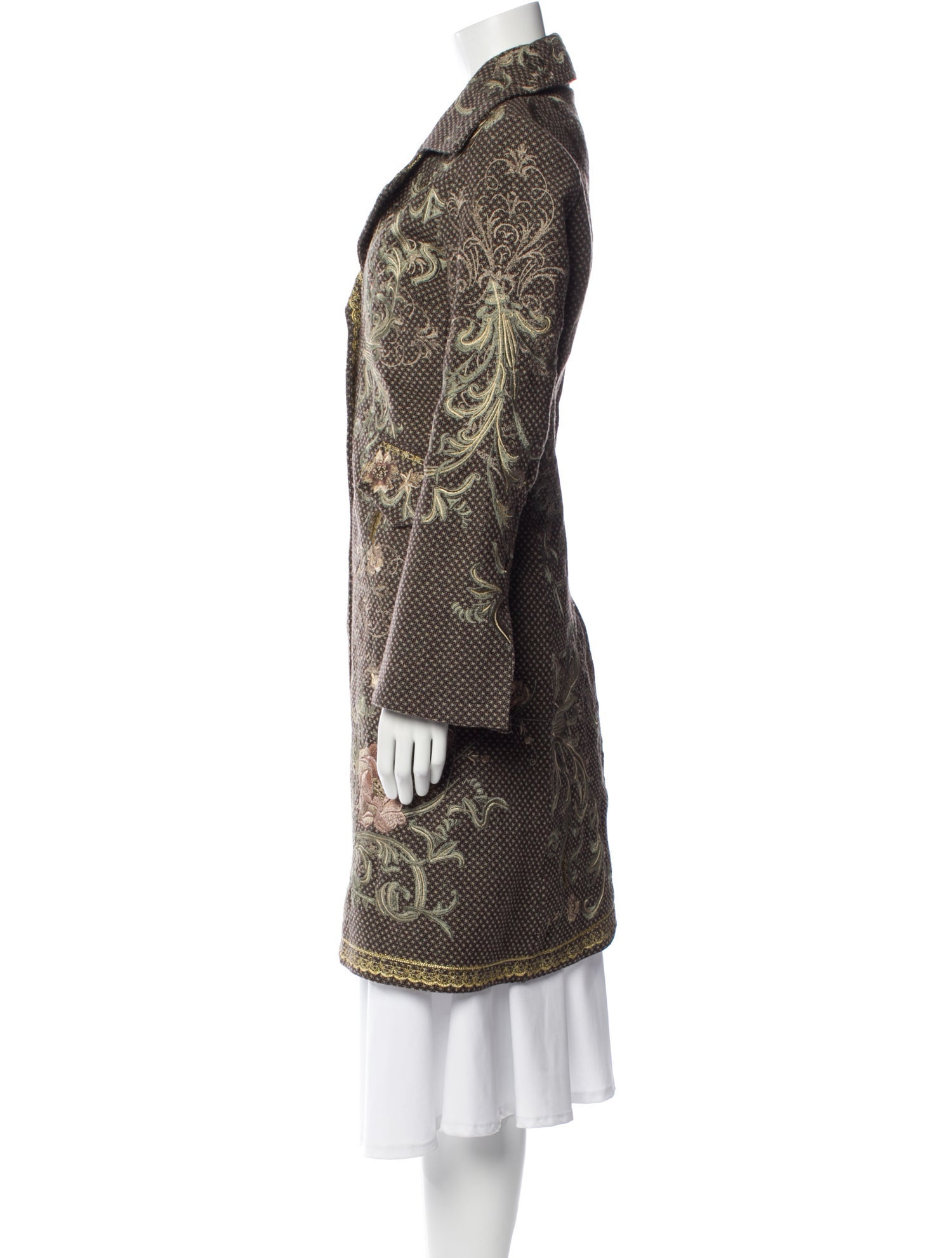 Biya Wool Printed Coat