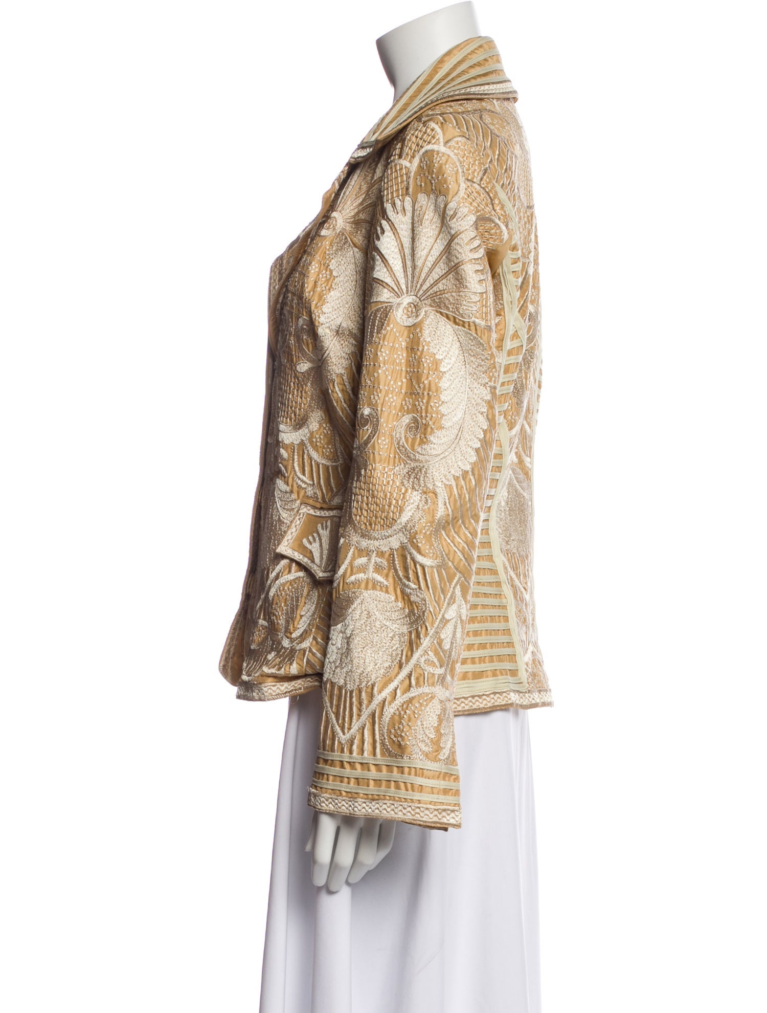 Biya Silk Printed Blazer