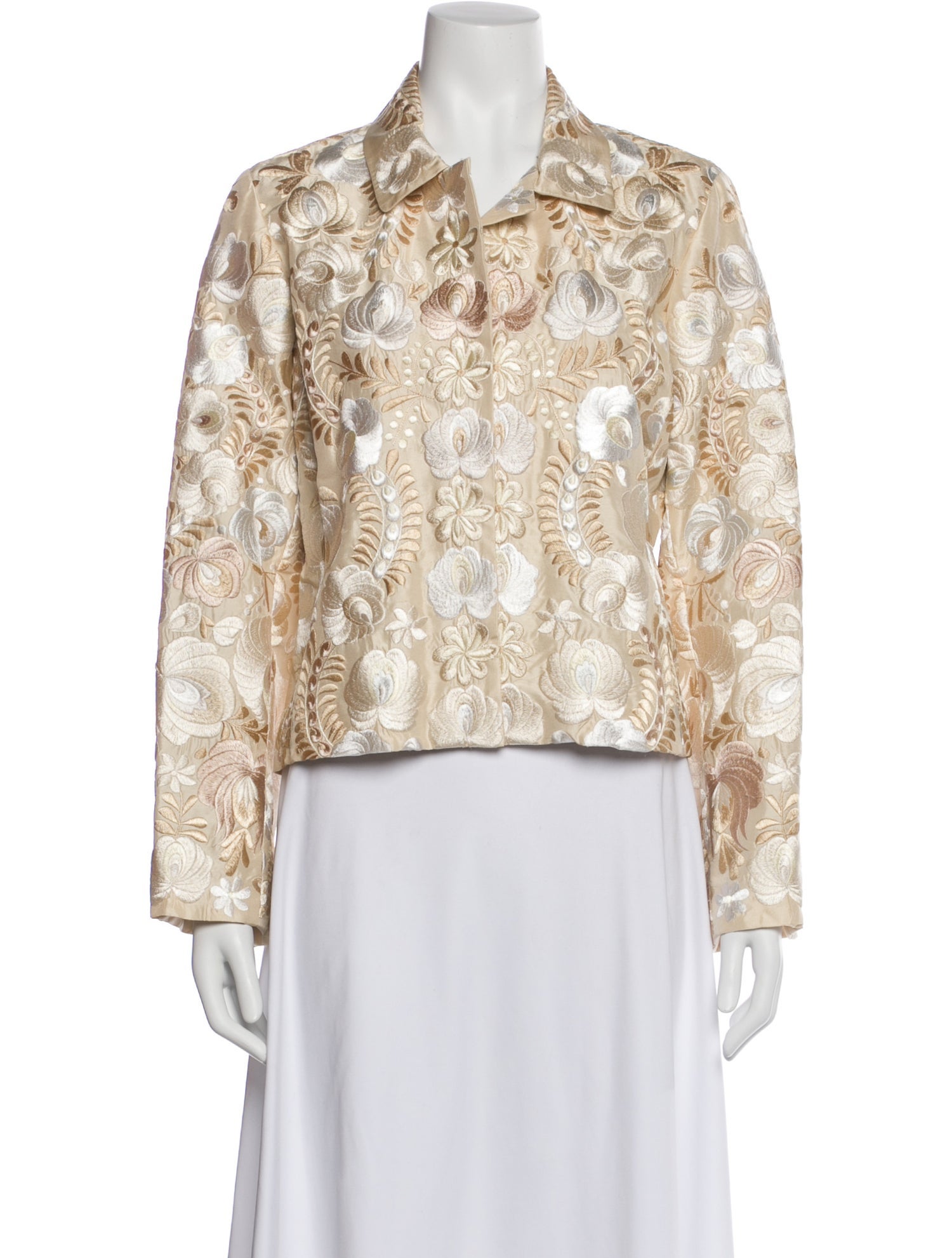 Biya Silk Floral Print Jacket