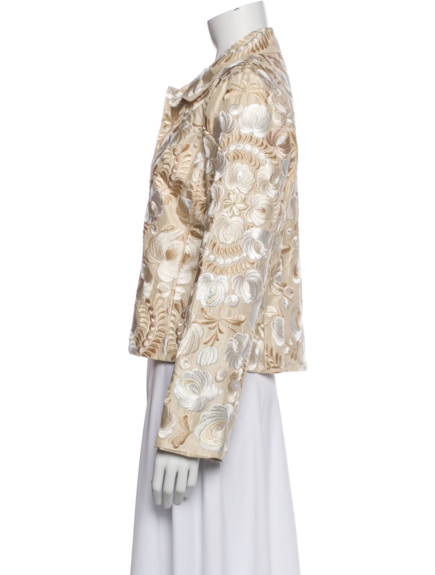 Biya Silk Floral Print Jacket
