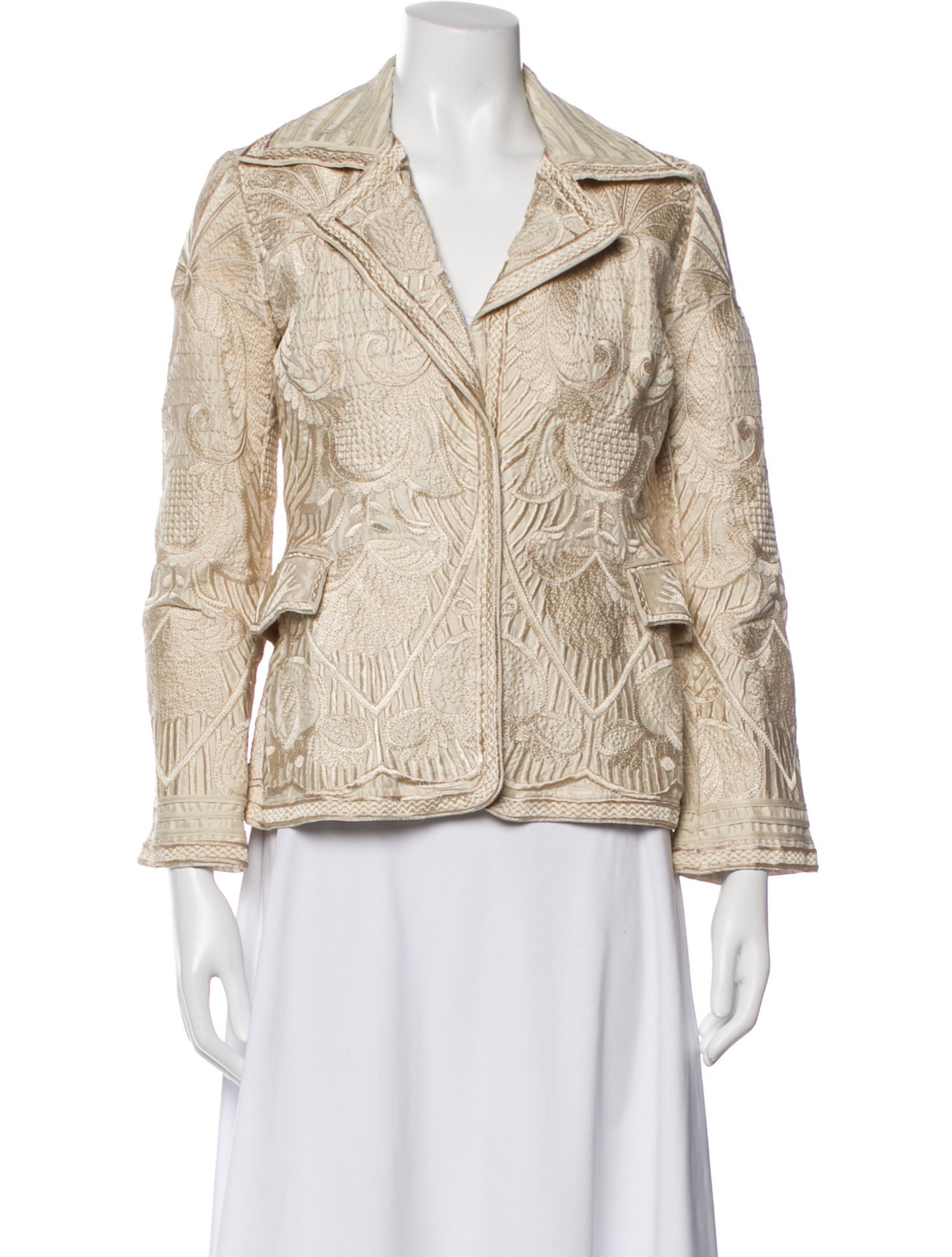 Biya Silk Animal Print Blazer