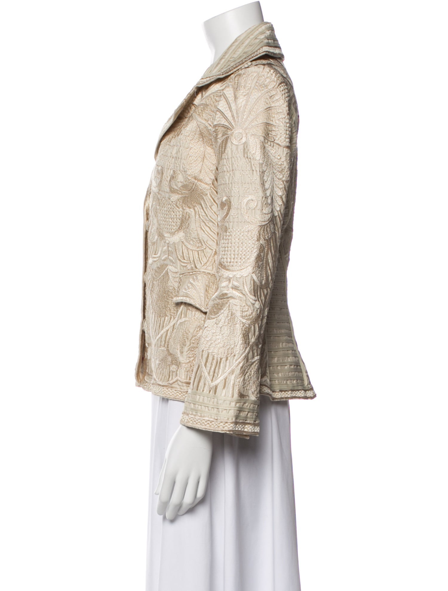 Biya Silk Animal Print Blazer