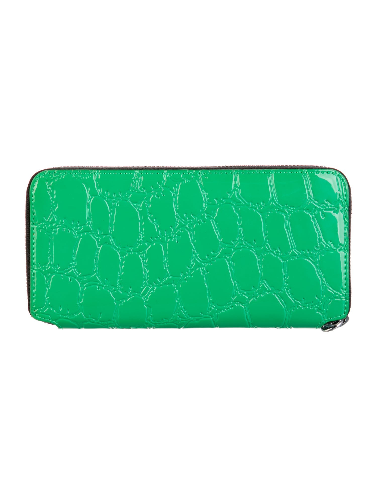 Bimba Y Lola Patent Leather Printed Continental Wallet