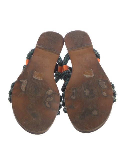 Bimba Y Lola Leather Printed Slingback Sandals