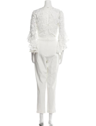 Black Halo Eve by Laurel Berman Crew Neck Jumpsuit