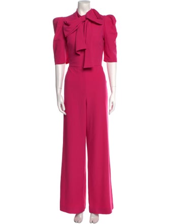 Black Halo Eve by Laurel Berman Tie Neck Jumpsuit