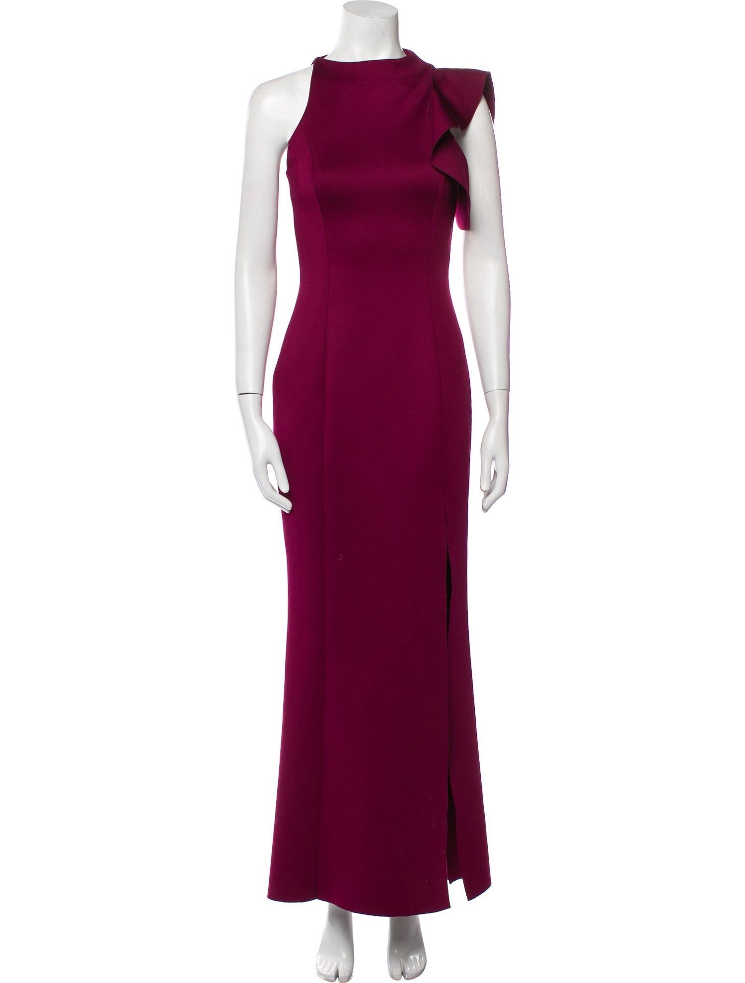 Black Halo Eve by Laurel Berman Crew Neck Long Dress