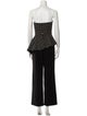 Black Halo Eve by Laurel Berman Polka Dot Print Strapless Jumpsuit