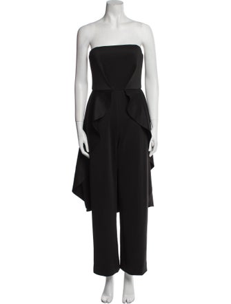 Black Halo Eve by Laurel Berman Strapless Jumpsuit