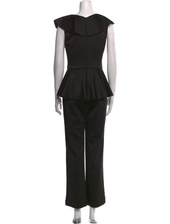 Black Halo Eve by Laurel Berman V-Neck Jumpsuit